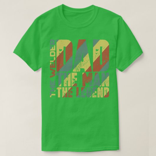 パパ男は伝説を歓迎する Tシャツ (デザイン正面)