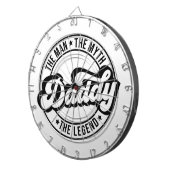 パパ男ザ神話ザ伝説paパパ男性パパ ダーツボード (正面右)