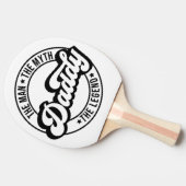 パパ男ザ神話ザ伝説paパパ男性パパ 卓球ラケット (横)
