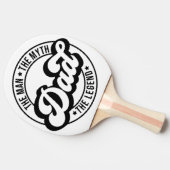 パパ男ザ神話ザ伝説paパパ男性パパ 卓球ラケット (横)