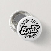 パパ男ザ神話ザ伝説paパパ男性パパ 缶バッジ (正面&裏面)