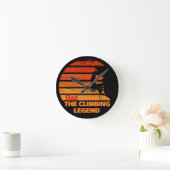 パパ登山の伝説 ラウンド壁時計 (ホーム)