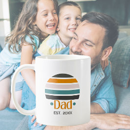 パパ確立レトロ コーヒーマグカップ