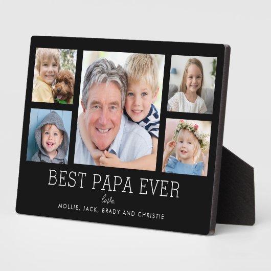 パパ祖父の孫フォトコラージュ フォトプラーク (側面)