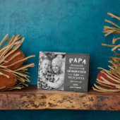 パパ祖父の父の日の子供の写真 フォトプラーク (側面)