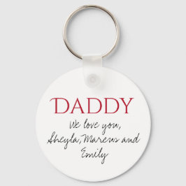 パパ私たちはスクリプト父の日あなたを愛している キーホルダー