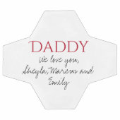 パパ私たちはスクリプト父の日あなたを愛している サッカーボール (フラット)