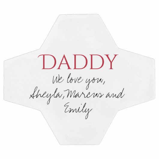 パパ私たちはスクリプト父の日あなたを愛している サッカーボール (フラット)