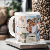 パパ私たちは常にあなたを愛する6 Photo Collageジャンボ ジャンボコーヒーマグカップ