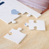 パパ私たちは愛する写真ハート青い父親日 ジグソーパズル (側面)