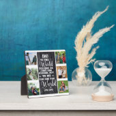 パパ私にあなたは世界のカスタム6写真コラージュ フォトプラーク (インサイチュ)