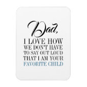 パパ私はお気に入りのお父さんの日磁石 マグネット (縦)