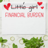 パパ私は常にあなたの小さな女の子、金融 キッチンタオル (折り畳み)