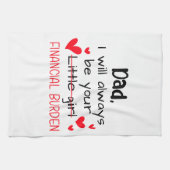 パパ私は常にあなたの小さな女の子、金融 キッチンタオル (横)