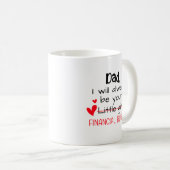 パパ私は常にあなたの小さな女の子、金融 コーヒーマグカップ (正面右)