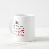 パパ私は常にあなたの小さな女の子、金融 コーヒーマグカップ (正面左)