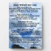 パパ私は詩のプラークを行う フォトプラーク (正面)