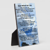 パパ私は詩のプラークを行う フォトプラーク (側面)