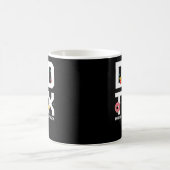 パパ税が毒父の日でないことを確認 コーヒーマグカップ (中央)