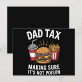 パパ税が毒父の日でないことを確認 ポストカード (正面/裏面)