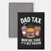 パパ税が毒父の日でないことを確認 マグネット (正面/裏面)