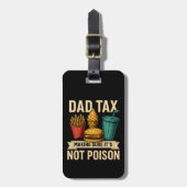 パパ税が毒父の日でないことを確認 ラゲッジタグ (正面縦)