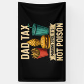 パパ税が毒父の日でないことを確認 横断幕 (縦)