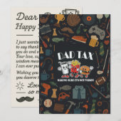 パパ税が父の日の贈り物に毒でないことを確認する 招待状 (正面/裏面)