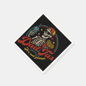 パパ税で毒スケルトンじゃないかどうか確認する スタンダードカクテルナプキン (角)