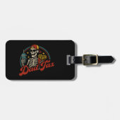 パパ税で毒スケルトンじゃないかどうか確認する ラゲッジタグ (正面横)