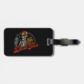 パパ税で毒スケルトンじゃないかどうか確認する ラゲッジタグ (裏面横)