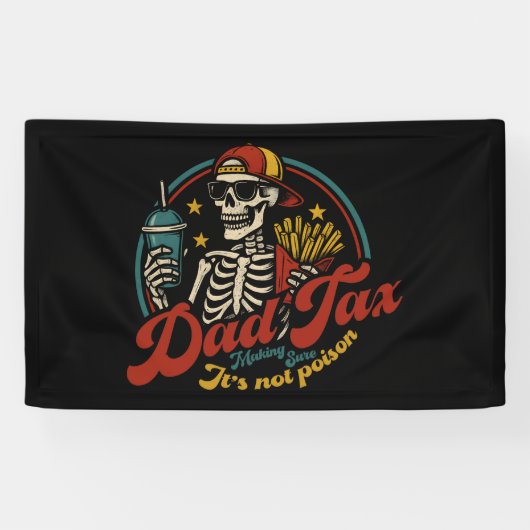パパ税で毒スケルトンじゃないかどうか確認する 横断幕 (横)
