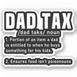 パパ税の定義の父の日おもしろい父クール シール