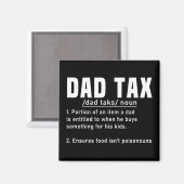 パパ税の定義の父の日おもしろい父クール マグネット (正面/裏面)