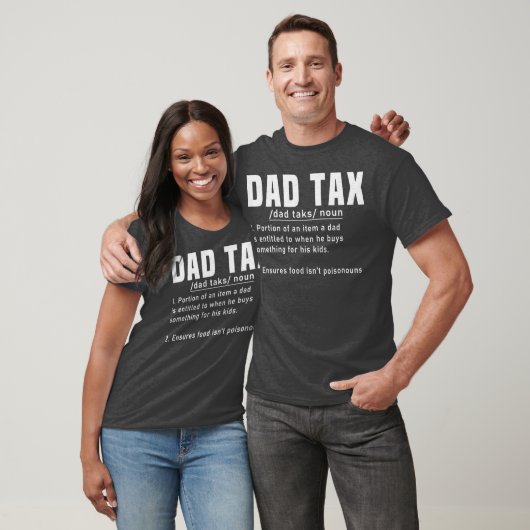 パパ税の定義の父の日おもしろい父クール Tシャツ (ユニセックス)