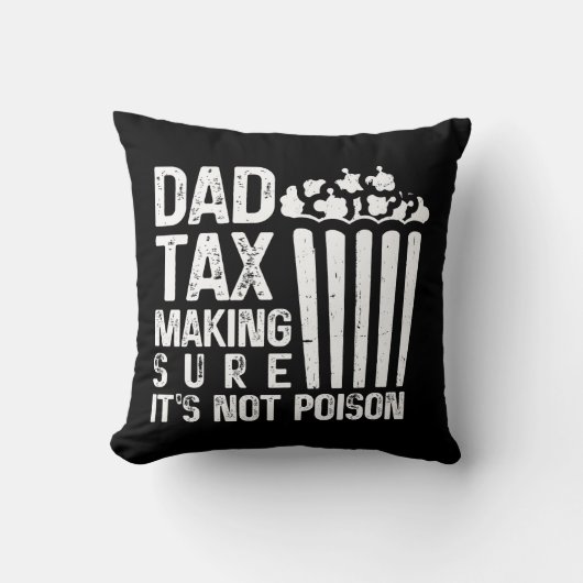 パパ税の毒でないことを確かめおもしろいる クッション (正面)