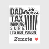 パパ税の毒でないことを確かめおもしろいる シール (シート)