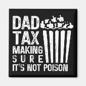 パパ税の毒でないことを確かめおもしろいる マグネット (正面)