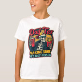 パパ税の毒でないことを確かめおもしろいる Tシャツ (正面)