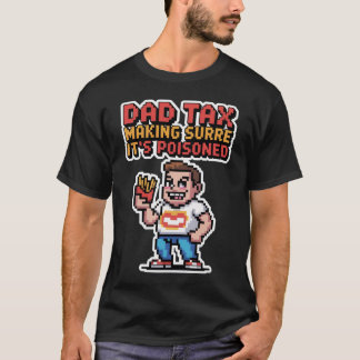 パパ税ピクセルティー – 8ビットスナック検査ユニット Tシャツ