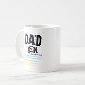 パパ税定義おもしろい家庭生活 コーヒーマグカップ (正面左)