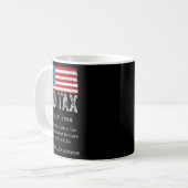 パパ税定義おもしろい男性の父の日5 コーヒーマグカップ (正面左)