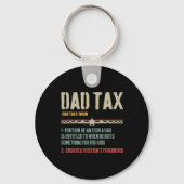 パパ税定義おもしろい皮肉な父の日 キーホルダー (正面)