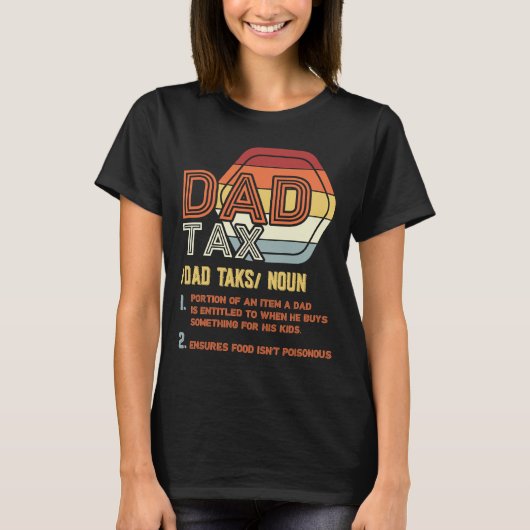パパ税定義パパジョーク2 Tシャツ (正面)