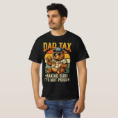 パパ税 ユニーク クマ 父 ジョーク デザイン Tシャツ (正面フル)
