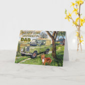 パパ第80はっきりした章 カード (黄色い花)