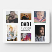 パパ素晴らしあなたはコラージュ父の日 フォトプラーク (正面)