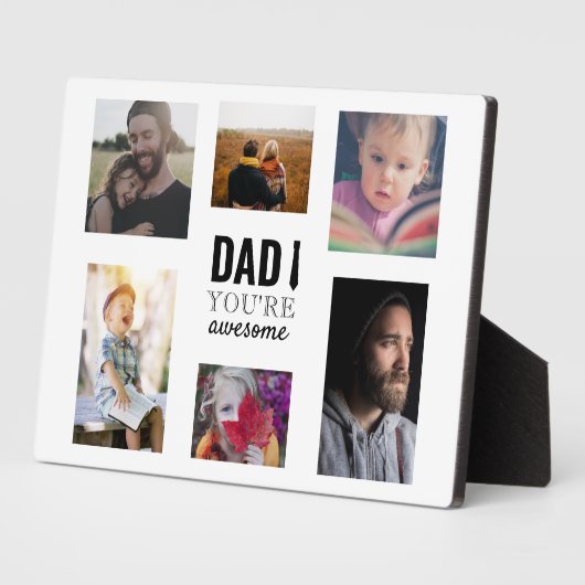 パパ素晴らしあなたはコラージュ父の日 フォトプラーク (側面)