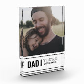 パパ素晴らしあなたはパパの女の子の写真パパの日 フォトブロック (左)