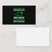 パパ素晴らしが娘たちとキャンプ 名刺 (正面/裏面)